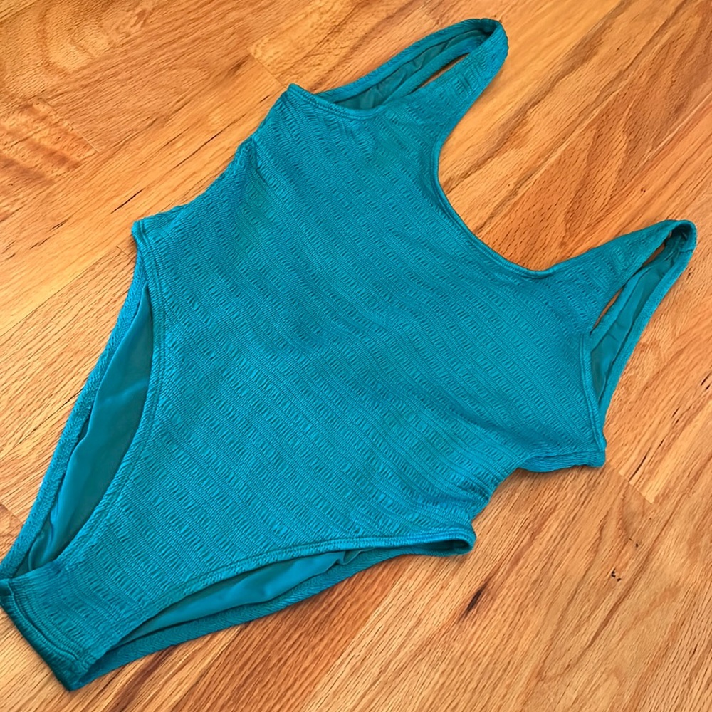 MOSSMANN TEAL GREEN ONE PIECE SWIMSUIT